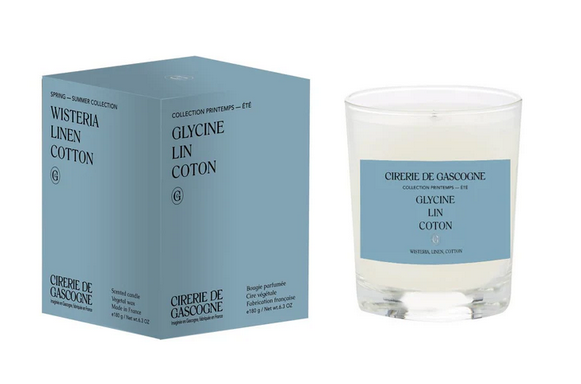 Bougie Glycine Lin Coton - Cirerie de Gascogne