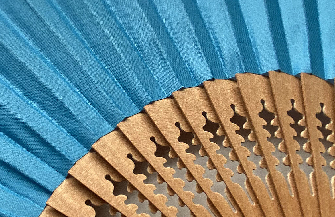Eventail Gepetto Turquoise - Vera Pilo