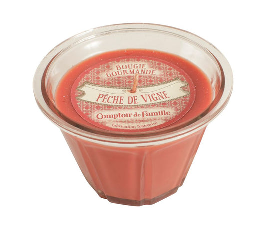 Bougie senteur Pêche de Vigne - Comptoir de Famille