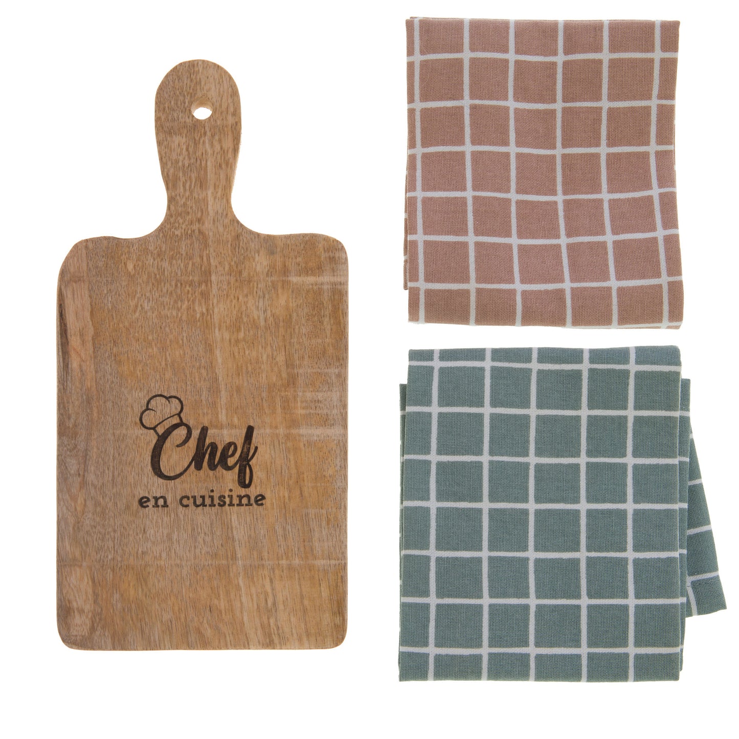 Lot de torchons et planche à découper - Amadeus