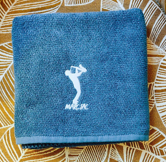 Serviette de toilette 50X100 Acier - Vivaraise