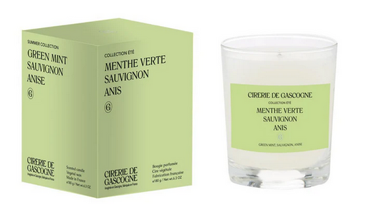 Bougie Menthe verte Sauvignon Anis - Cirerie de Gascogne